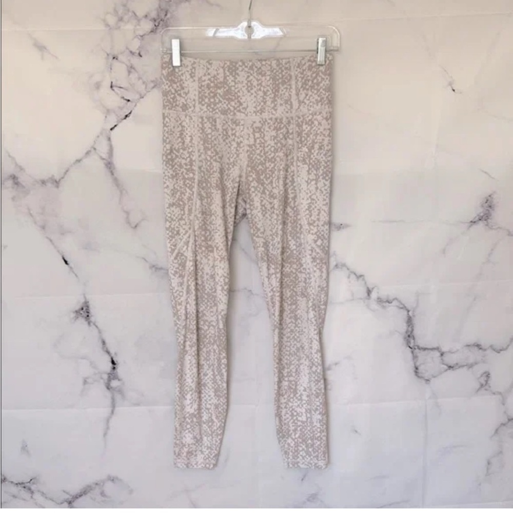 Athleta Pink and White Track Pants